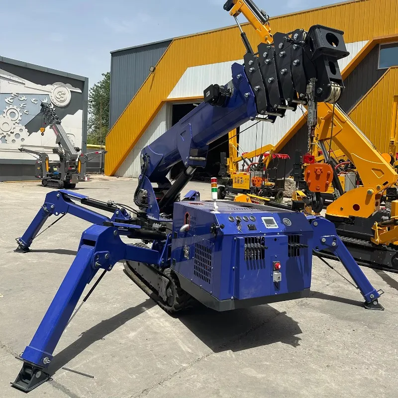 Customized Crane Mini Spydercrane Track Mobile Spider Crane Fly Jib Man Basket Menlift