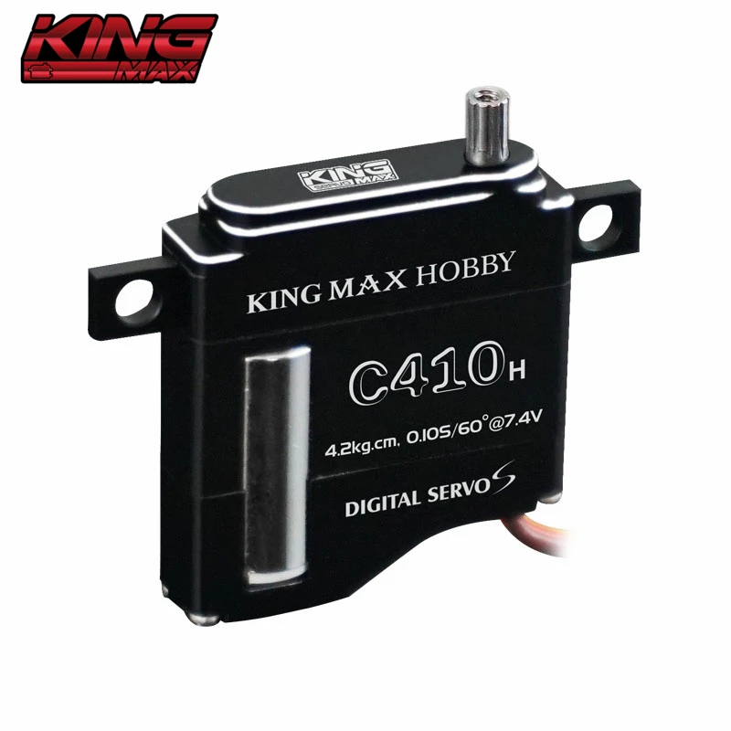 Kingmax C410 9g 4.2kg.cm@7.4V 6mm Ultra-thin Thickness Digital High-precision Metal Gears Micro Wing Servo for Glider