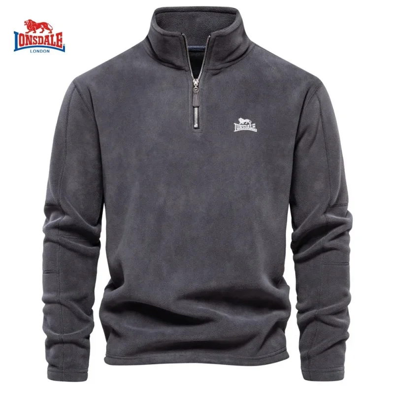 

LONSDALE Autumn and Winter Men's High-quality Wool Half Zipper Pullover Is a Fashionable, Casual, Warm, Windproof Versatile Top