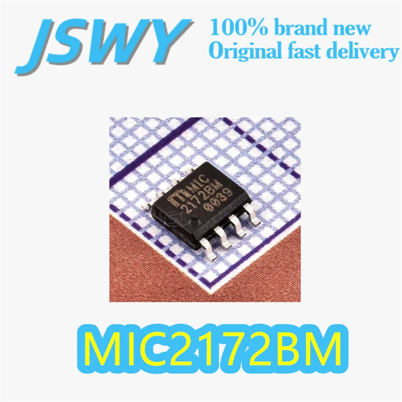 

(5/50 pieces) MIC2172BM 2172BM Original 8-SOIC Package Multi-Topology Switching Regulator 1.25A 65V 3-40V Wide Input Electronics