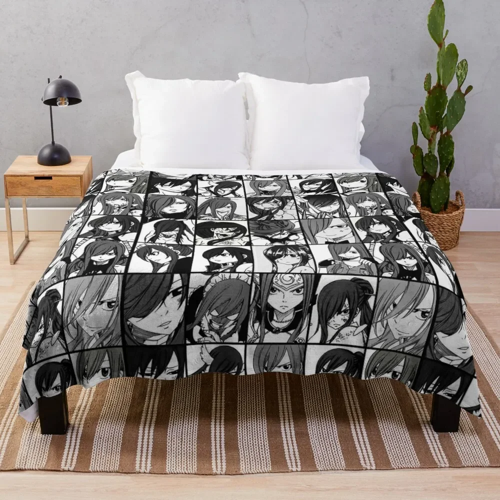 

manga collage Throw Blanket Picnic christmas gifts Luxury Brand Blankets