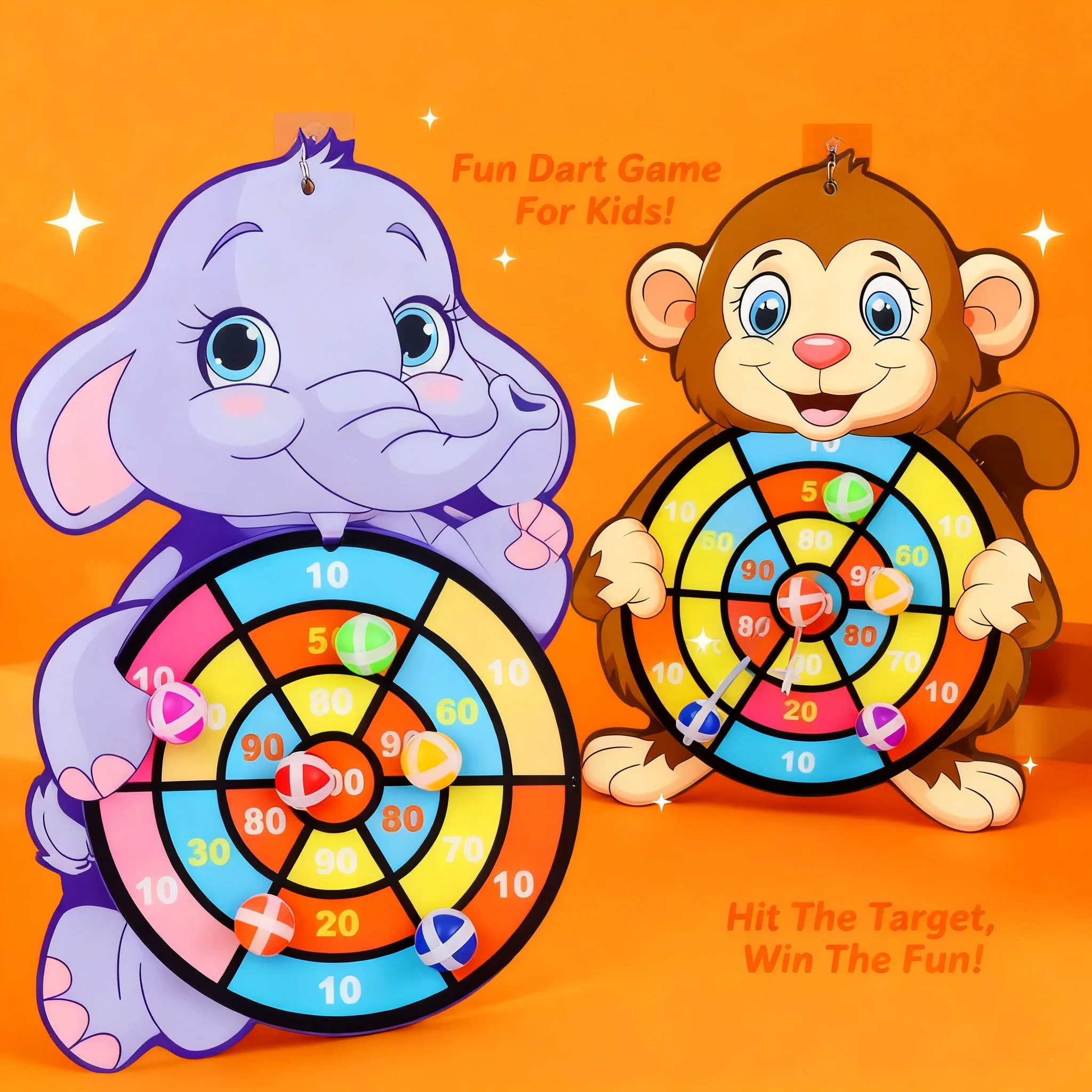 Kids Indoor Sticky Ball Dart Board Educational Montessori Games for Child Baby Age 3 7 Years Toys