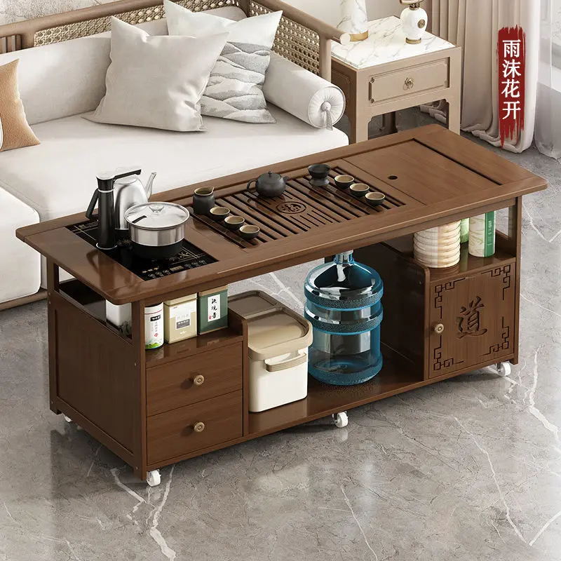Movable tea table balcony new coffee table living room tea table