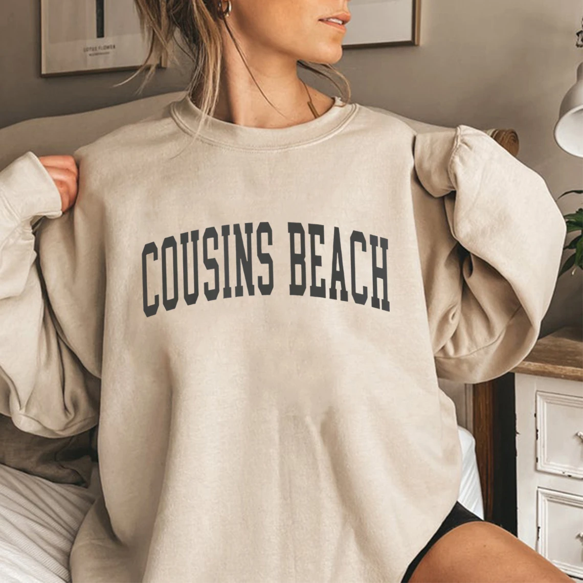 

Cousins Beach Sweatshirt Summer I Turned Pretty Sweatshirts Unisex Graphic Hoodies Long Sleeve Streetwear Pullovers Casual Tops