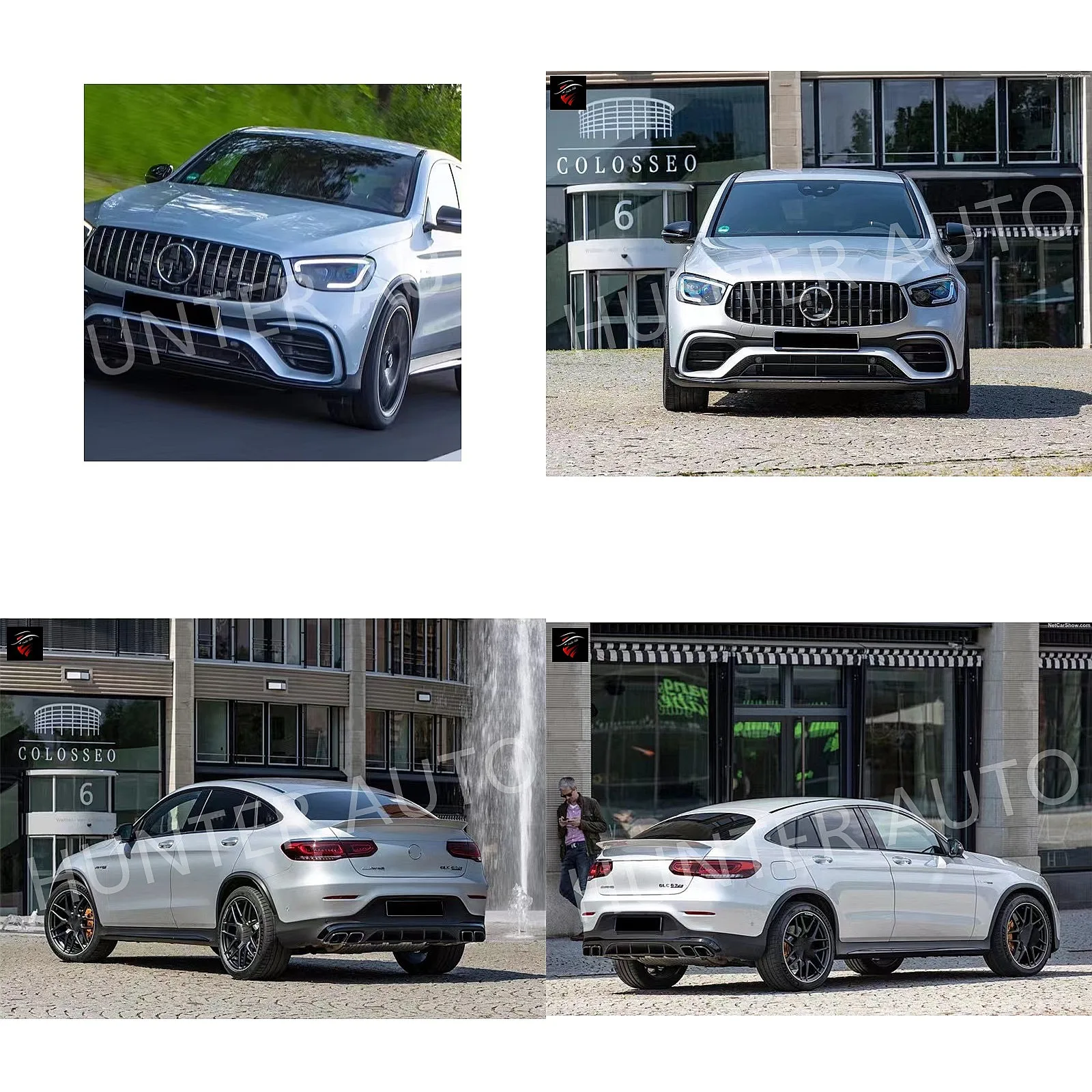 

PP Material Coupe Facelift Bumper for 2019-2021 Mercedes Benz GLC C253 X253 Upgrade GLC63S AMG Bodykit
