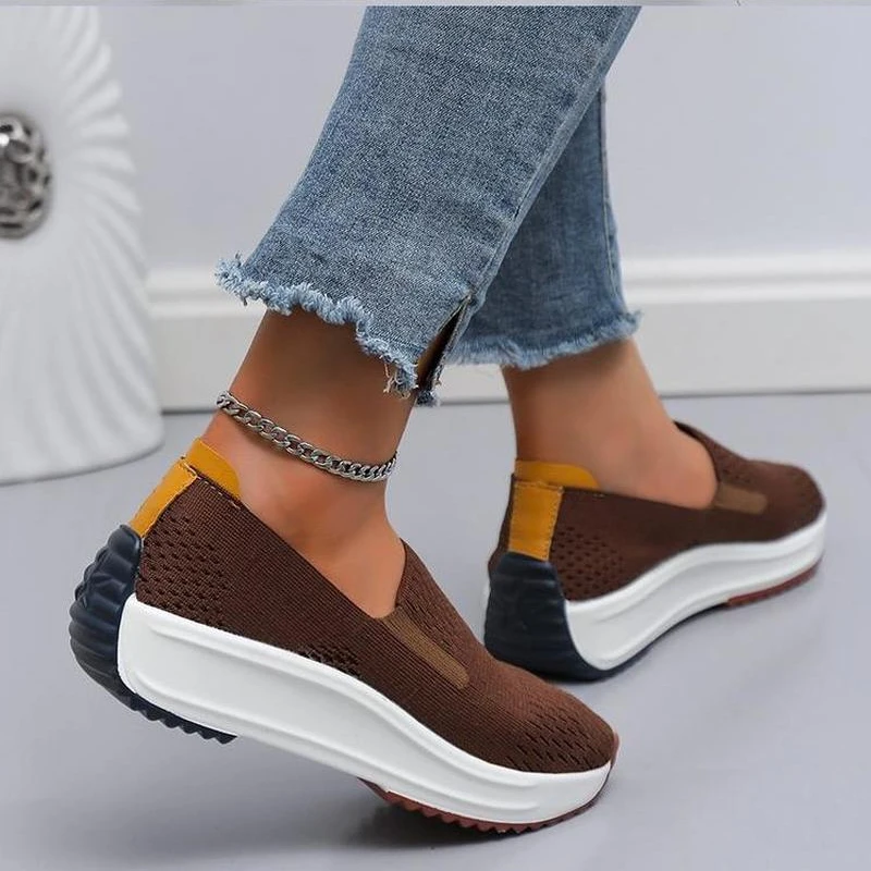 Sneakers traspiranti moda donna Flats Slip on Mesh Shoes donna Light Sneakers autunno mocassini Femme Basket Flats Shoes zapatos