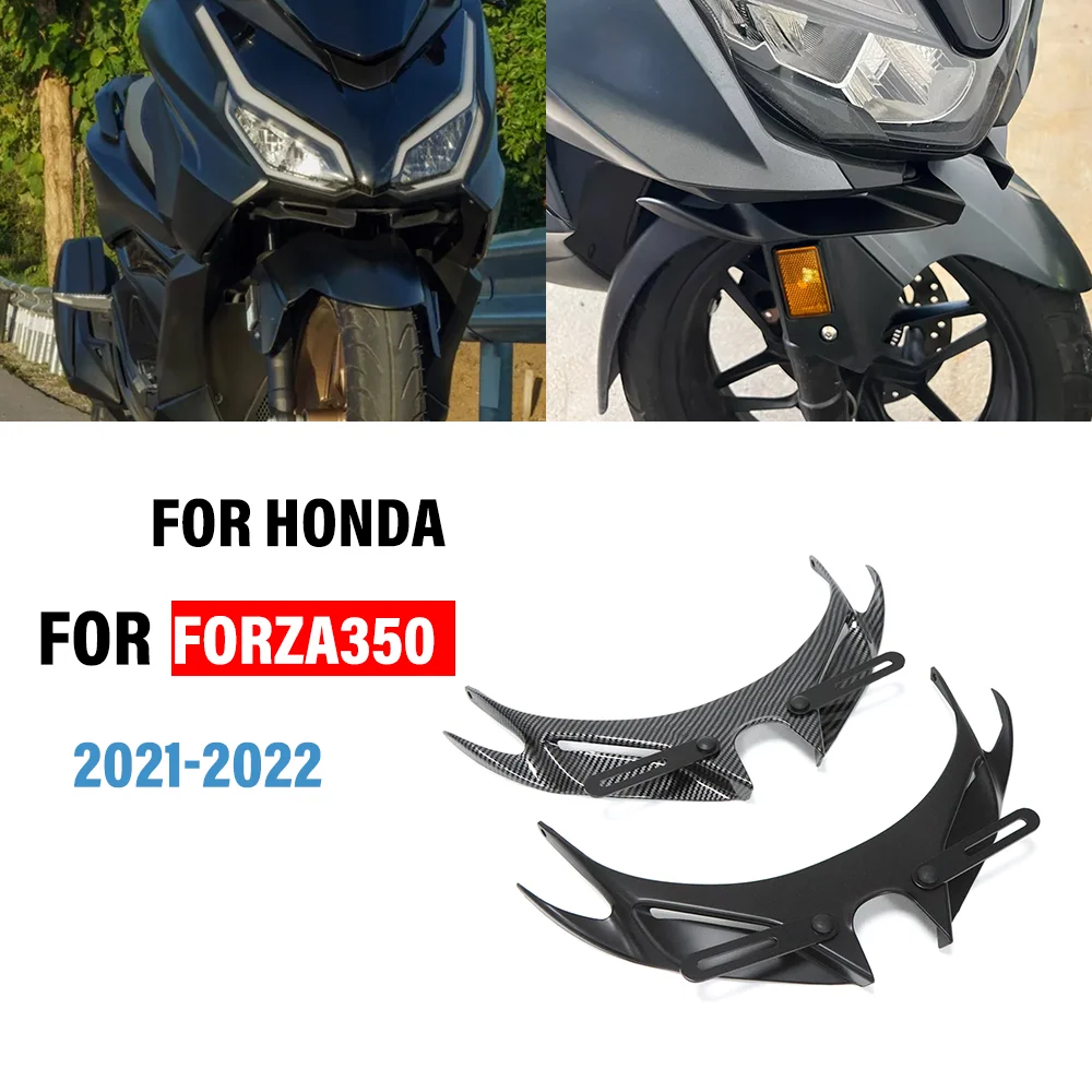 

ДЛЯ HONDA FORZA 350 2021 2022, передний обтекатель мотоцикла, крылышки, аэродинамические боковые крылья, спойлер, аксессуары для обтекателя головки