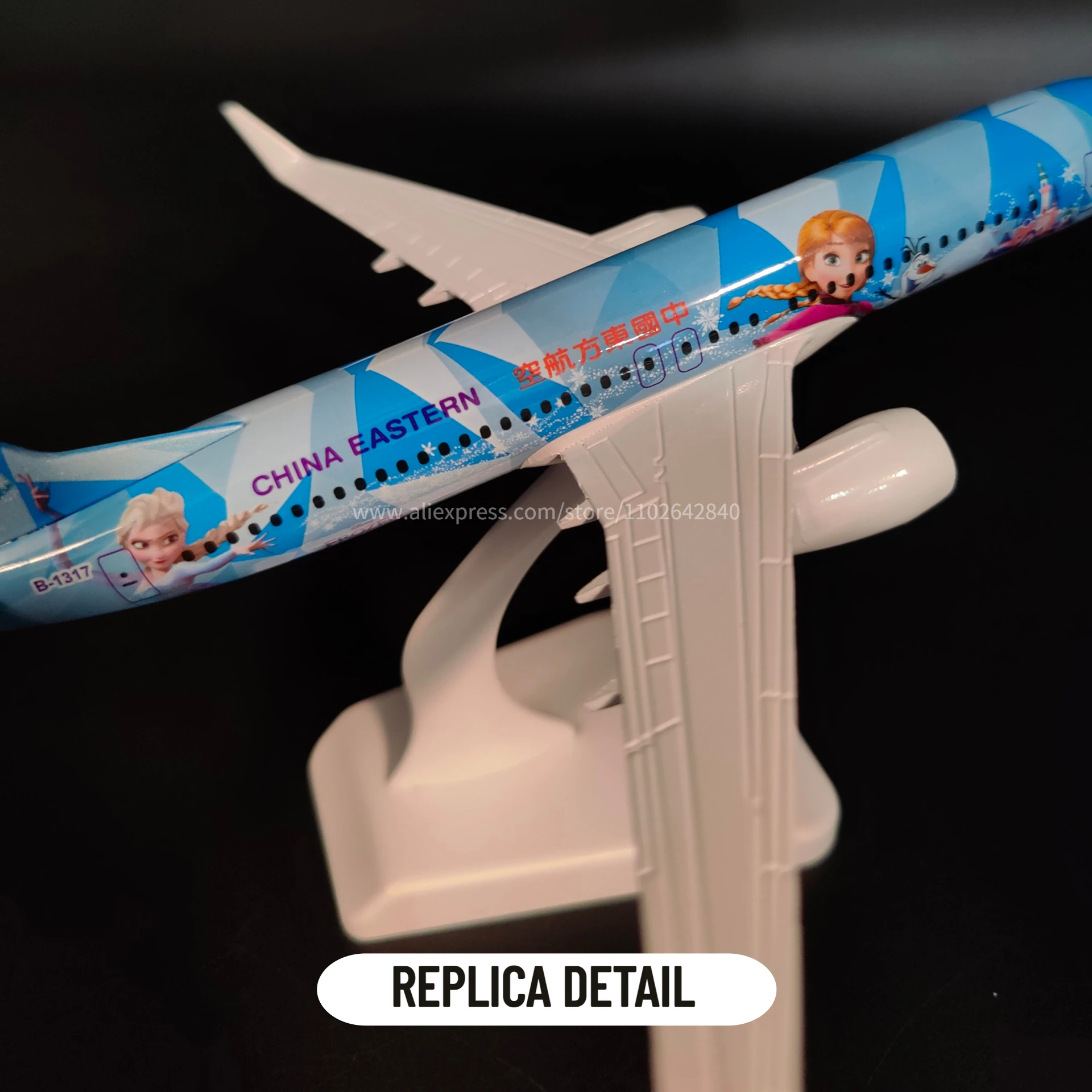 Scale 1:250 Metal Aircraft Replica CHINA EASTERN B737 Airplane Aviation Model Office Home Decor Miniature Art Kid Fidget Boy Toy