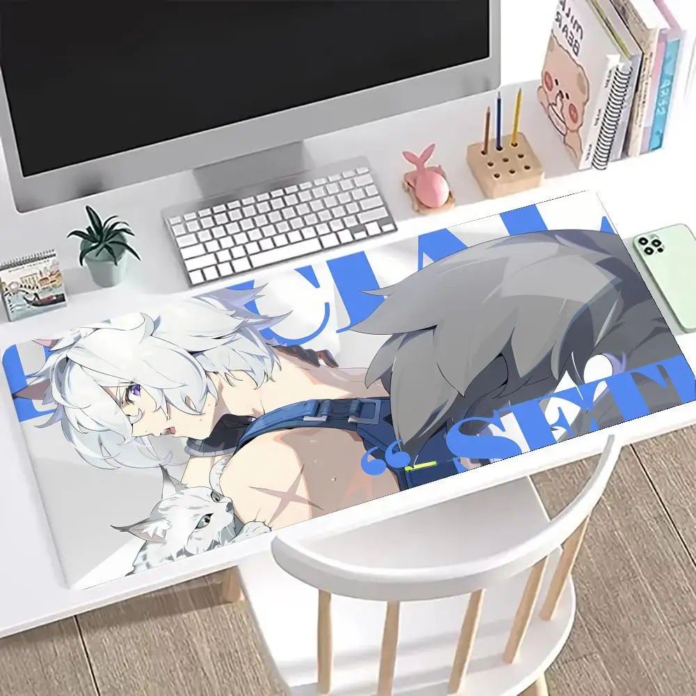 لوحة ماوس Zenless Zone Zero ZZZ Yixuan Von Lycaon Ellen Hoshimi Miyabi Jufufu Anby Evelyn XXL لوحة مفاتيح كبيرة