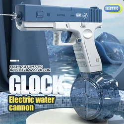 2024 nowy Glock Drum Edition elektryczny pistolet na wodę automatyczny dzieci plażowy pistolet na wodę zabawki zabawki dla rodziców i dzieci na świeżym powietrzu