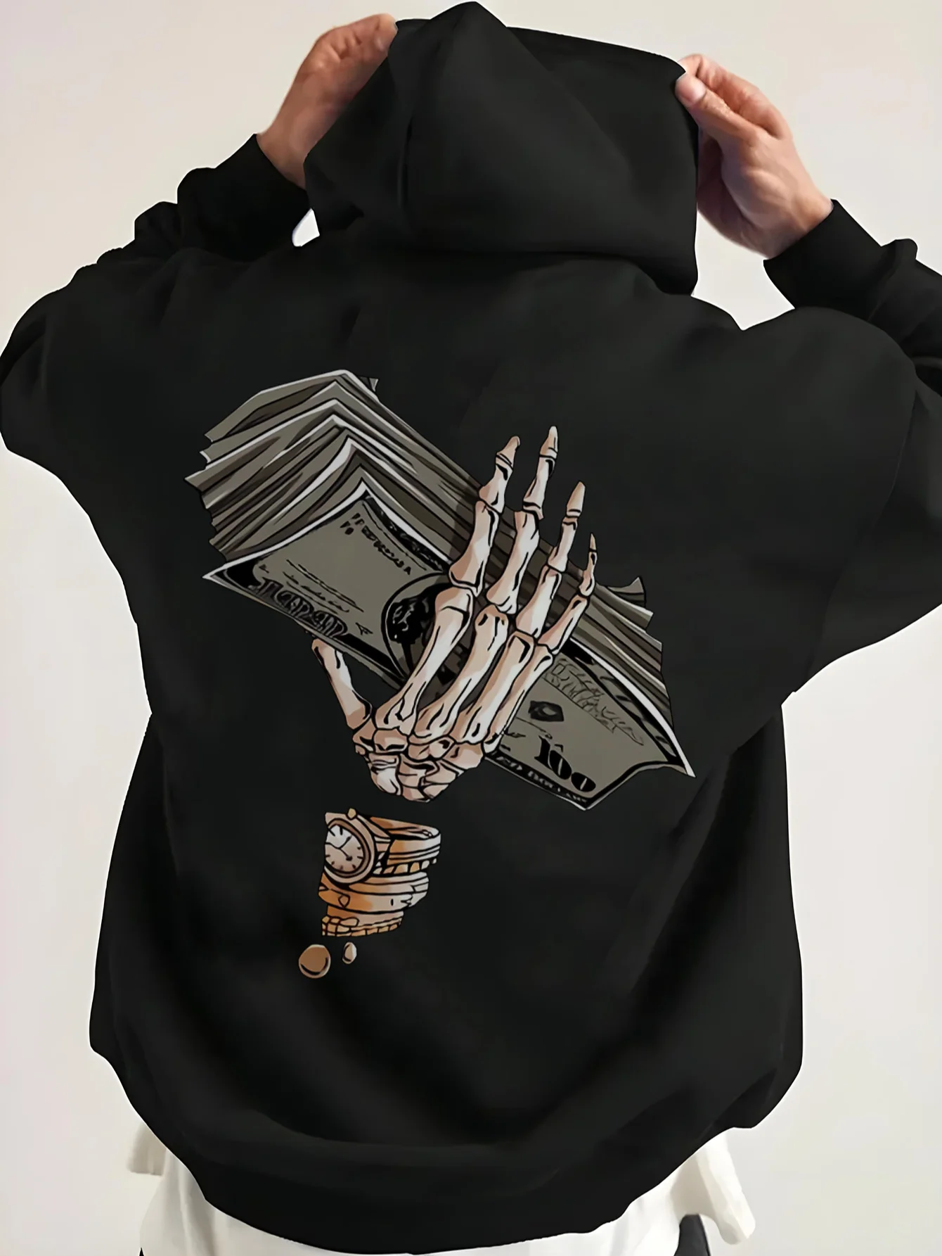 

Gothic Graphic Print Autumn and Winter Men's and Women's Hoodies Casual Loose Outdoor Street Sports Training Brand Fashion Trend