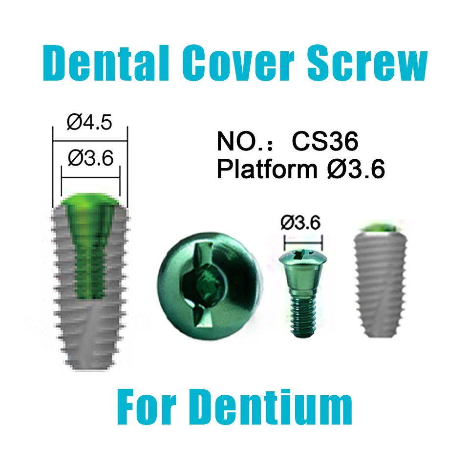 10Pcs Dental Implant Cover Screw Compatible with Dentium System Surgical Component Precision Dentistry Clinic Supplies Lab Tool