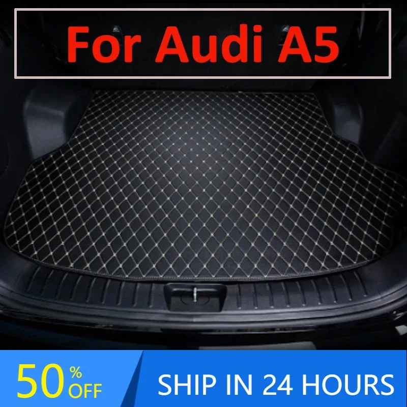 Car trunk mat for Audi A5 Sedan/Sportback Four doors 2017 2018 2019 2020 2021 cargo liner carpet interior accessories cover