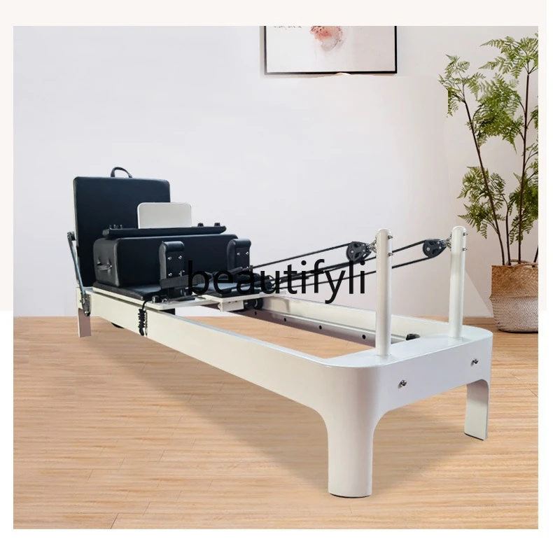

Pilates Equipment Small White Wooden Bed Home Yoga Bed High-end Personal Training Large Equipment Five-piece Set