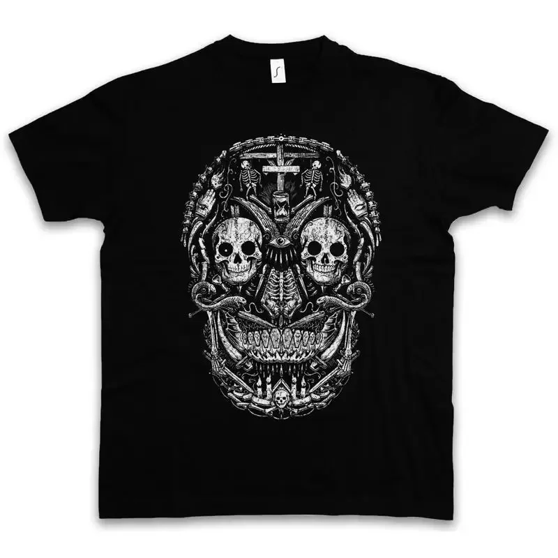 MEXICAN SKULL I T SHIRT Gang Latino Mexico Sugar Latin Dias De Los Muertos