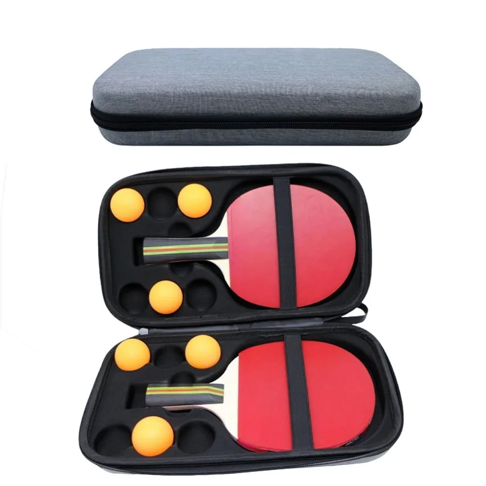 

Table Tennis Racket Bag Portable Hard Shell Anti Drop and Wear-resistant EVA Hard Shell Material Double Sided Placement Of