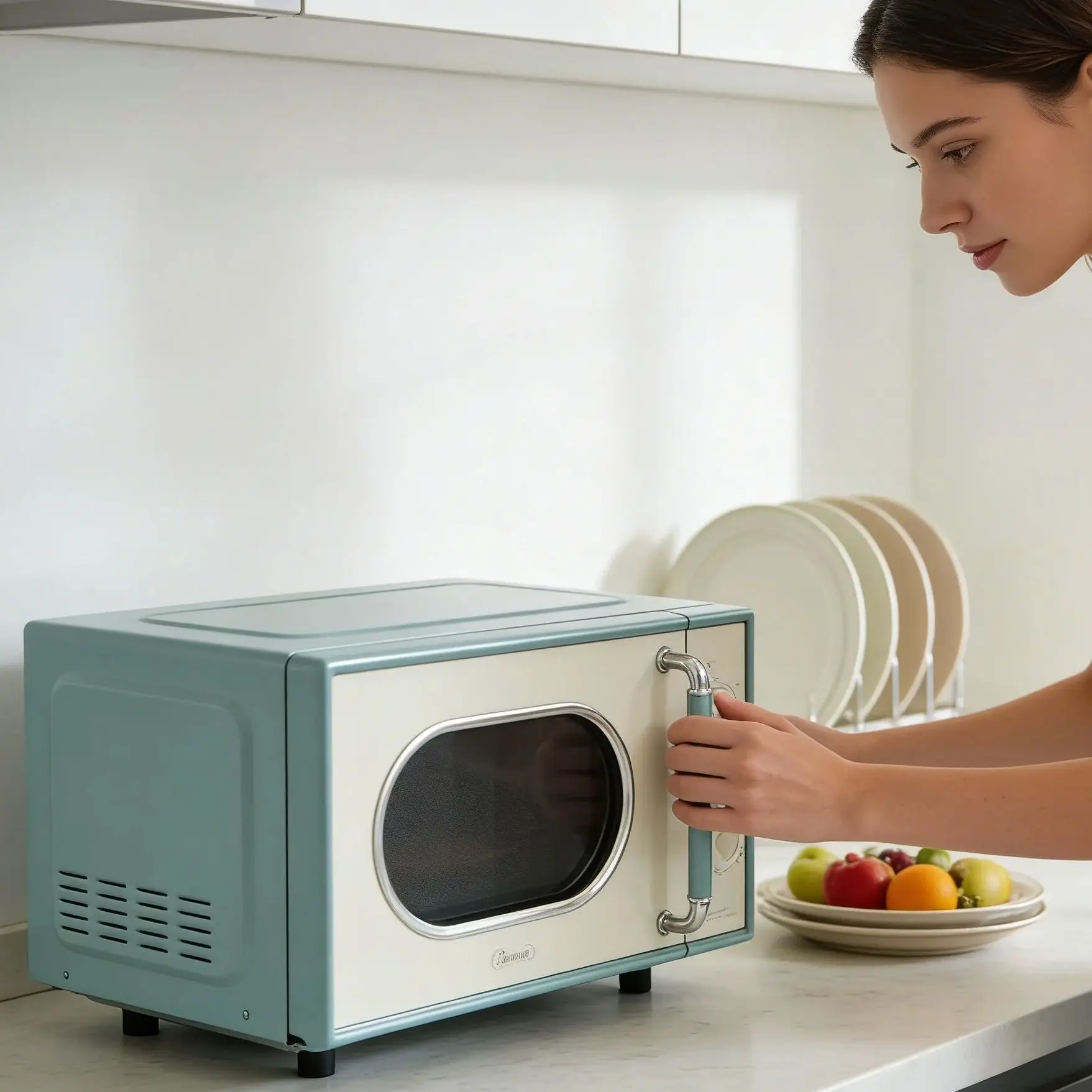 Midea Microwave Oven, Small Household, Knob, Energy Efficiency Level 1, Flat Plate Inverter, Quiet Heating