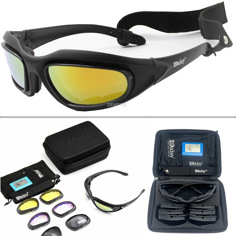 Daisy gafas de sol tácticas polarizadas UV400 para hombre Airsoft y caza