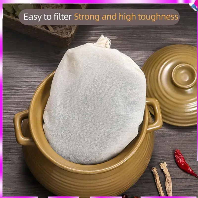 

N96R 200 Pcs 4 X 6 Inches Cotton Muslin Bags, Reusable Drawstring Bags For Tea, Cheesecloth Sachet Bags For Party