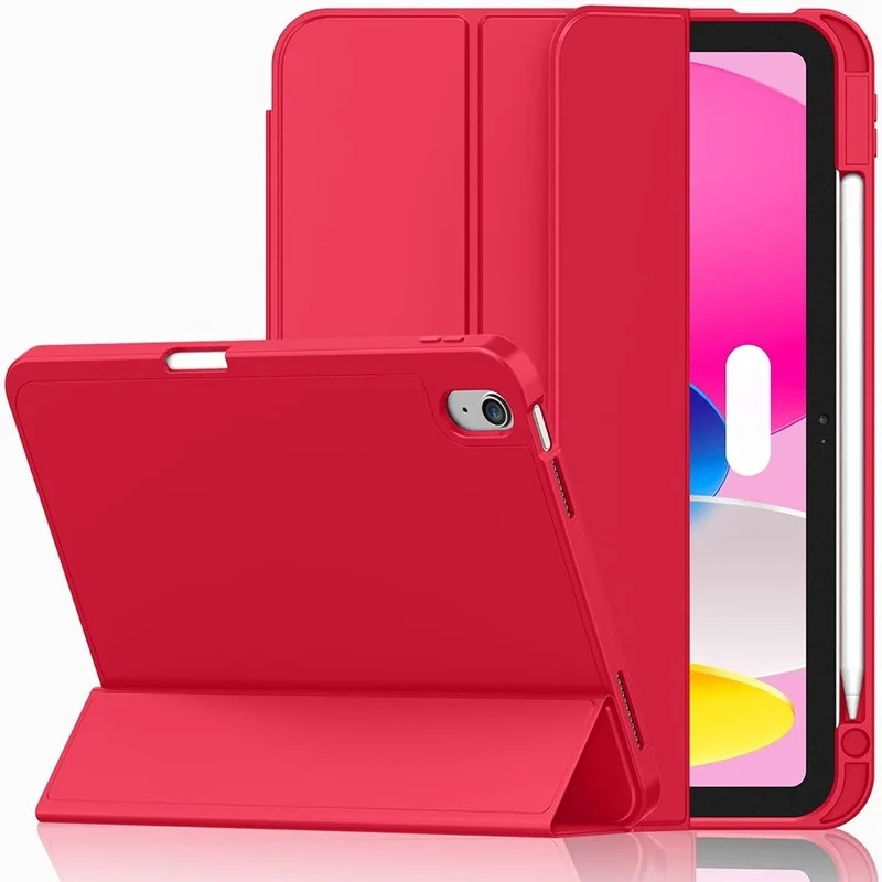 Für iPad 10. und 11. Generation A16 10,9 11 Zoll Weiche Leder-Folio-Hülle mit Schlaf-Wach-Funktion Stoßfeste Solide Schutzhülle – Detail 12
