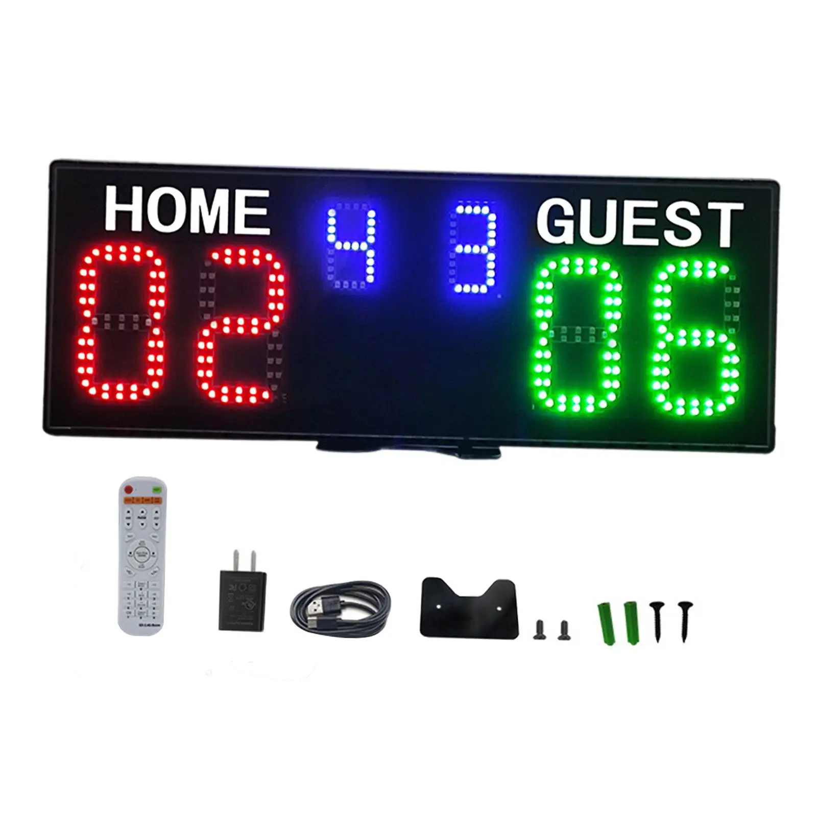 

Digital Scoreboard Professional Score Counter Home Guest Score Keeper for Badminton Football Soccer Competition Sports Game