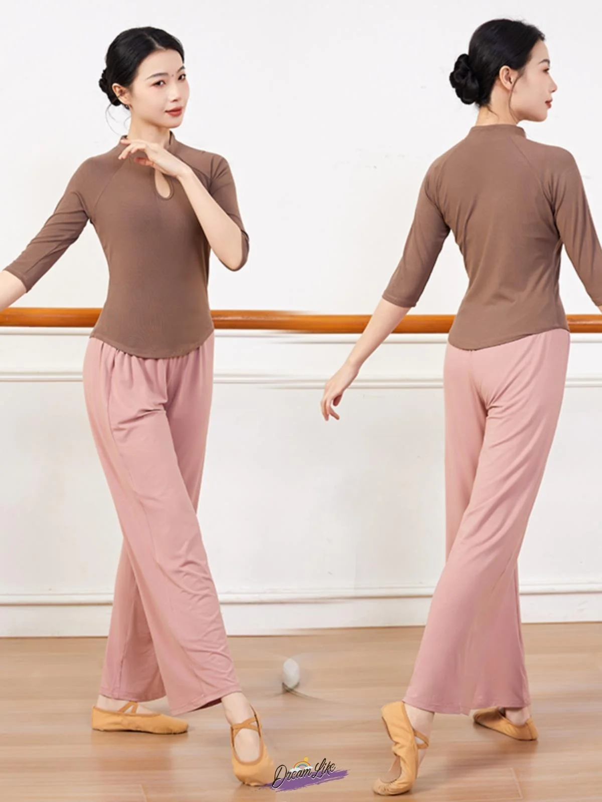 

Classical Dance Practice Suit Top Women's Adult Dancewear Modern Dance Slimming Straight Leg Wide Leg Pants New Model