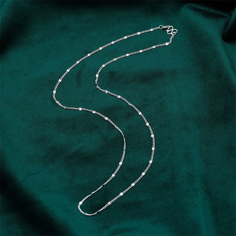 Women's 999 Solid Silver Snowflake Necklace, 2025 New Korean-Japanese Niche Design, Elegant Minimalist Clavicle Chain