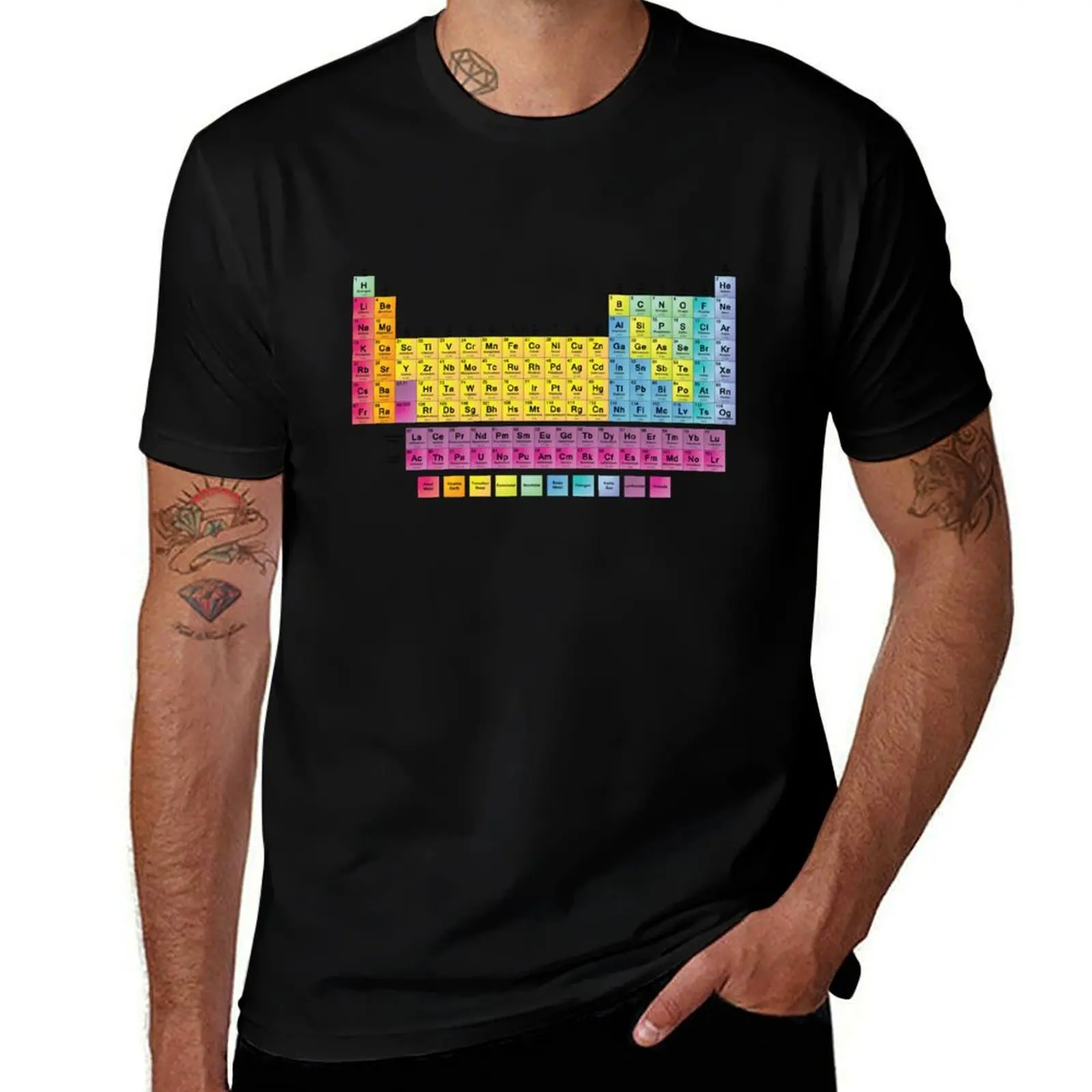 

Periodic Table of the 118 Elements T-Shirt man t shirts graphic t shirts for man cotton funny T-Shirt