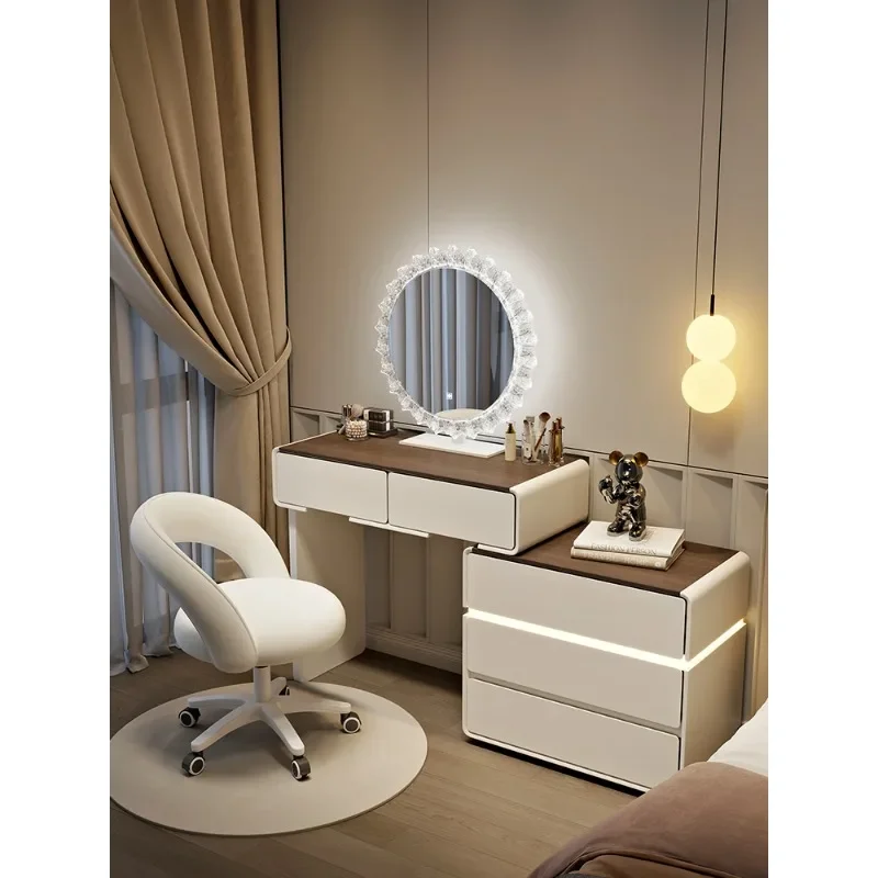 Dresser, bedroom, makeup table, modern simple small apartment, light luxury and advanced