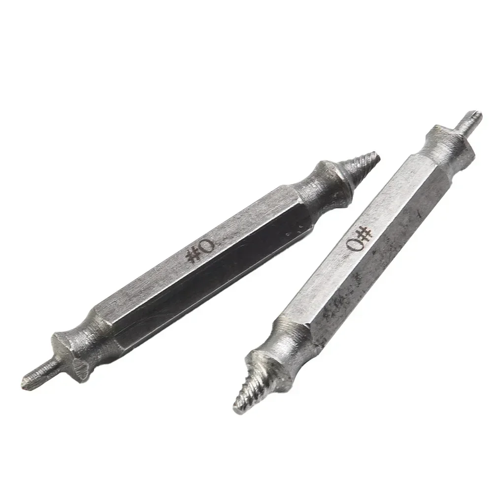 2pcs Damaged Screw Extractor Drill Bit Set Stripped Broken Screw Bolt Remover Extractor Easily Take Out Demolition Tools 2-3mm