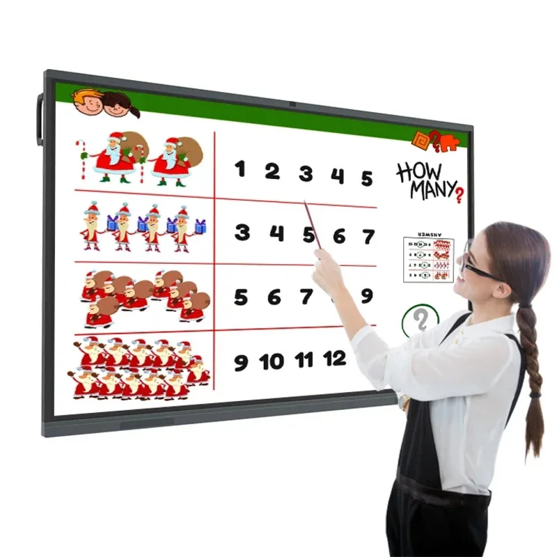 55 65 pollici 4K multimediale tutto in un PC touch screen mobile Smart Board 75 Lavagna interattiva da 85 pollici