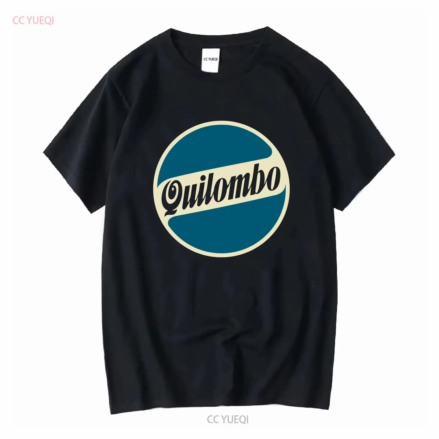 Camiseta divertida con logo de cerveza Quilombo Old Quilmes, estilo americano, manga larga o corta, vintage, ligeramente lavada
