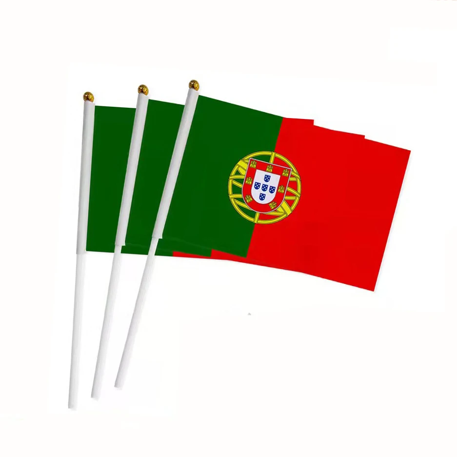 14 * 21cm Portugal hand flag Portugal Hand Waving National Flag