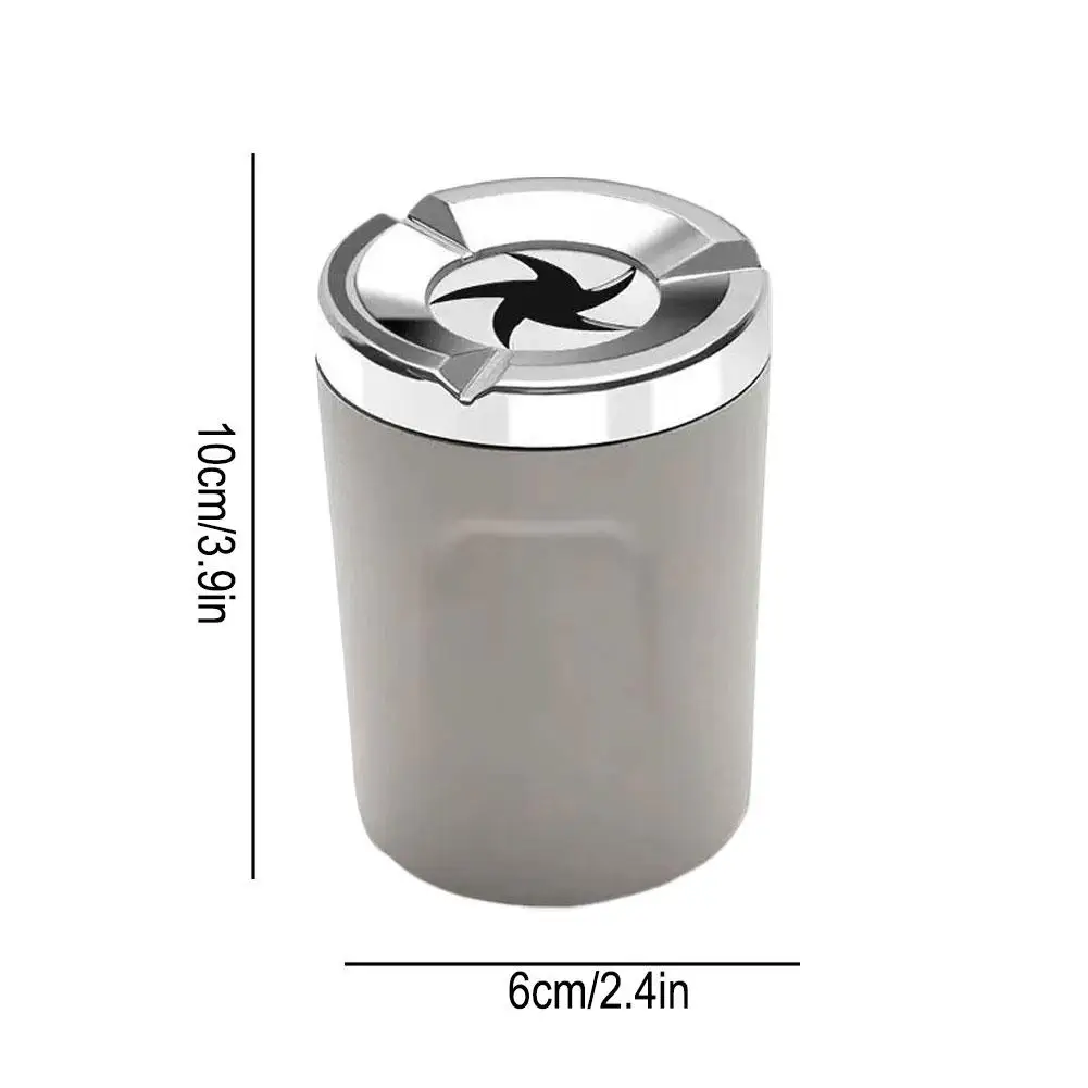 Car Ashtray Portable Ceramic Liner Cup Holder Ash Container with Rotating Lid Heat-Resistant Smokeless Car Interior Storage view 6