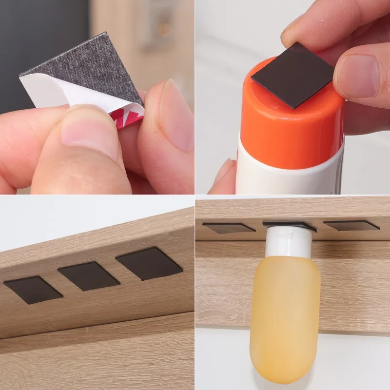 Mini Self Adhesive Magnets Sheet Square Round Magnetic Dots Magnet Tape DIY Refrigerator Office Whiteboard Flexible Magnet Sheet