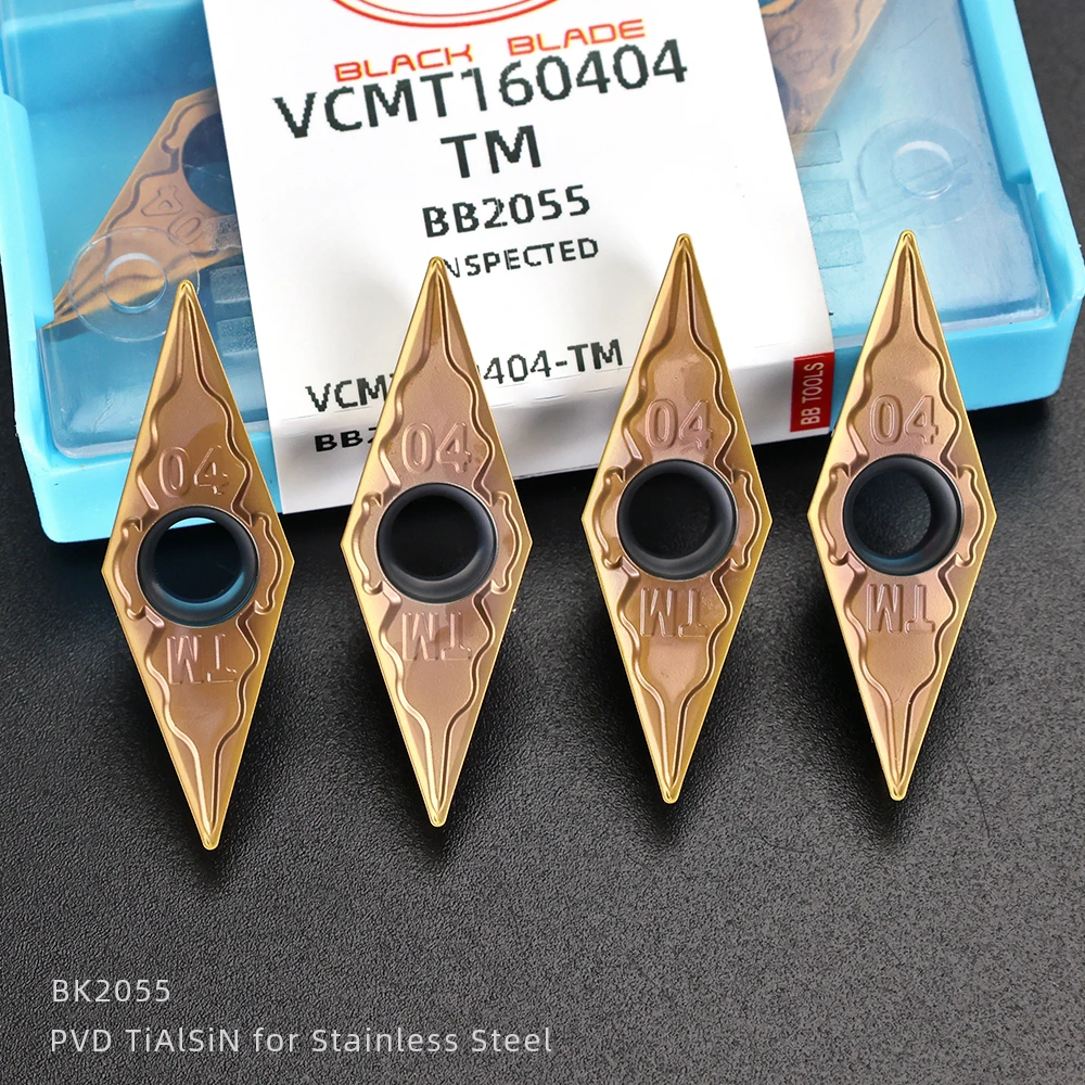 Imagem -04 - Vcmt Vbmt Inserir Lâmina de Ferramenta de Torno Cnc de Carboneto Sólido Vcmt1604 Vbmt1604 Vcmt1103 para Liga de Alumínio de Aço Inoxidável bb