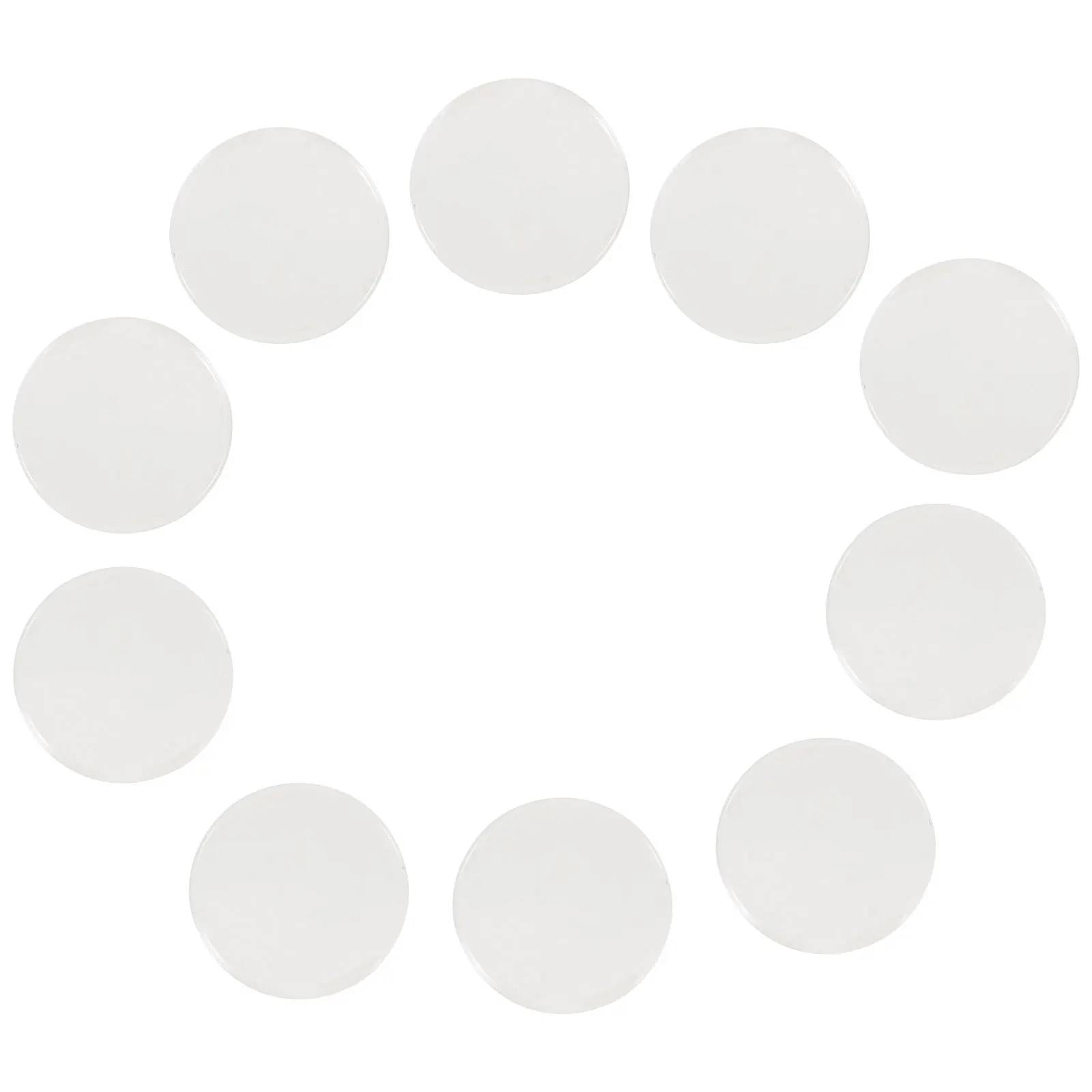 

10Pcs Round Silicone Eyelash Pads Grafting Extension Supplies Smooth Non-Stick Reusable Waterproof for Salon Home Makeup Artists