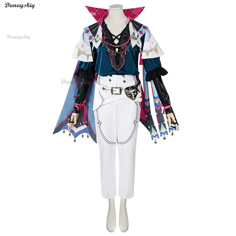 

DY20Wuthering Waves Wuwa Brant Косплей Костюм Парик Обувь Маска Игровая Одежда Мужская Униформа Хэллоуин Вечеринка Накидка Наряд Индивидуальный2