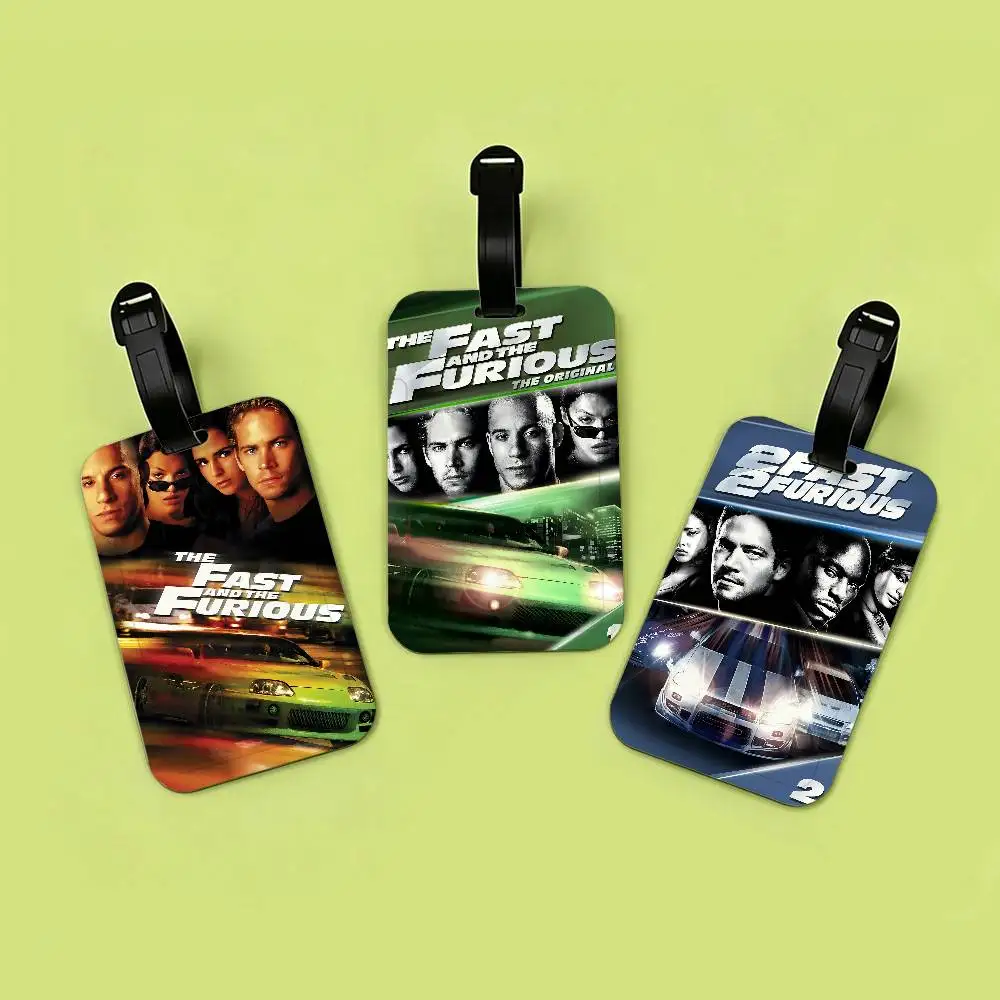 Classic Movie Ride Or Die F-Fast & F-Furious PVC Baggage Identification Tag Anti lost Information Card Travel Suitcase Name Tag