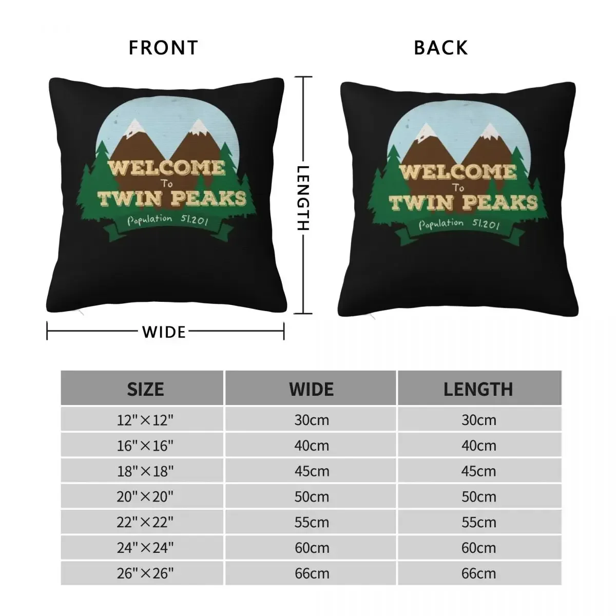 The Lazy Way To Welcome First Day Of To Twin Peaks Gifts For Movie Fans Square Pillowcase Pillow Cover Comfort Throw Pillow