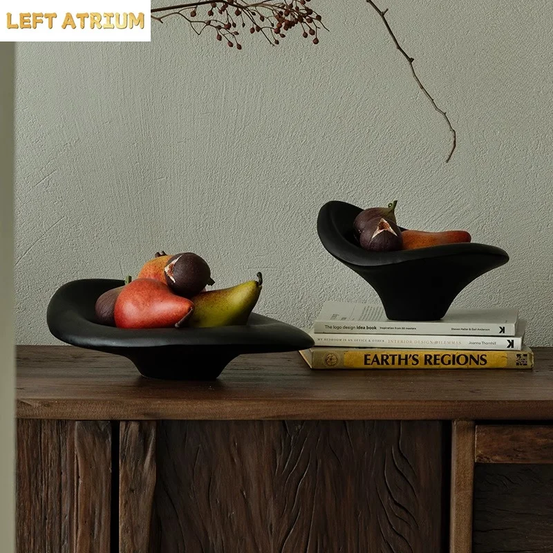 

Ceramic Irregular Fruit Plate Artistic Ornaments Decorative Plates Dried Fruit Platter Snack Bowl Cake Pan Display Tray Dish