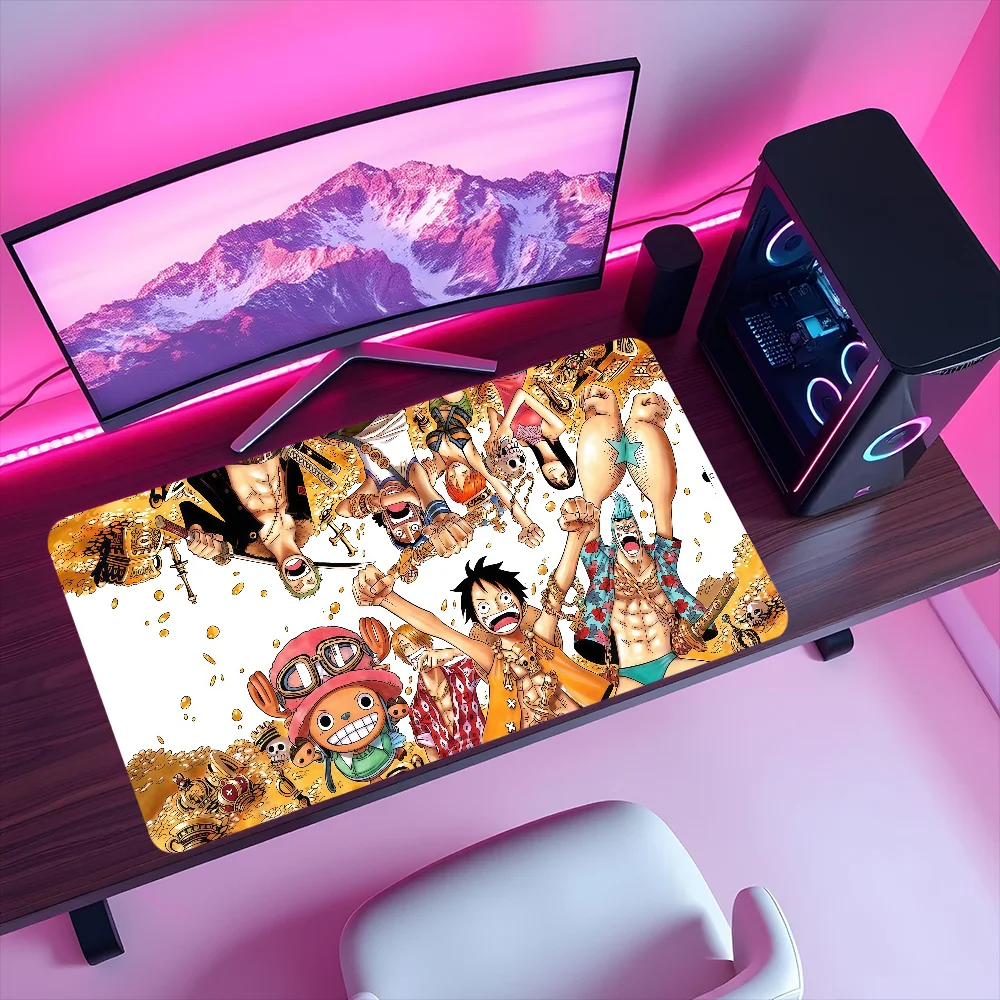 anime O-One P-Piece cool fun Mouse Pad Large Non-slip Lockedge Desktop Computer Desk Mat Keyboard MousePad Office Student