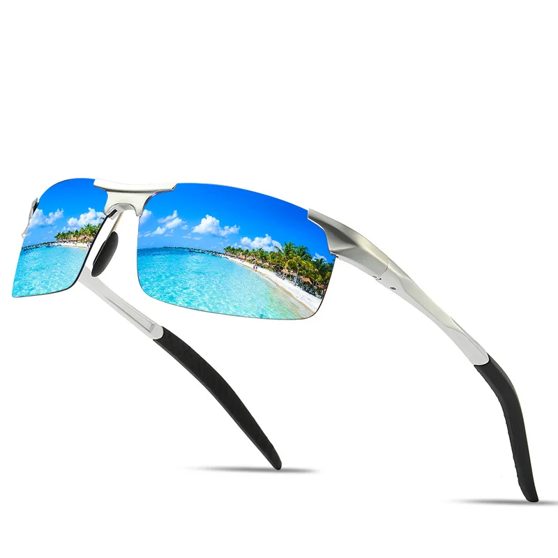 Aluminiowo-magnezowe okulary przeciwsłoneczne z polaryzacją Odporne na kurz okulary sportowe Okulary do jazdy konnej Okulary przeciwsłoneczne dla mężczyzn do wędkowania na świeżym powietrzu
