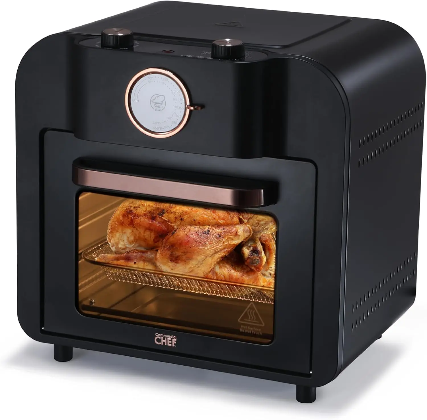 

17-Qt Multi-Function Air Fryer Oven, 1500W, Bake, Broil, Roast, Toast, Warm – Rotisserie Chicken, Pizza & More