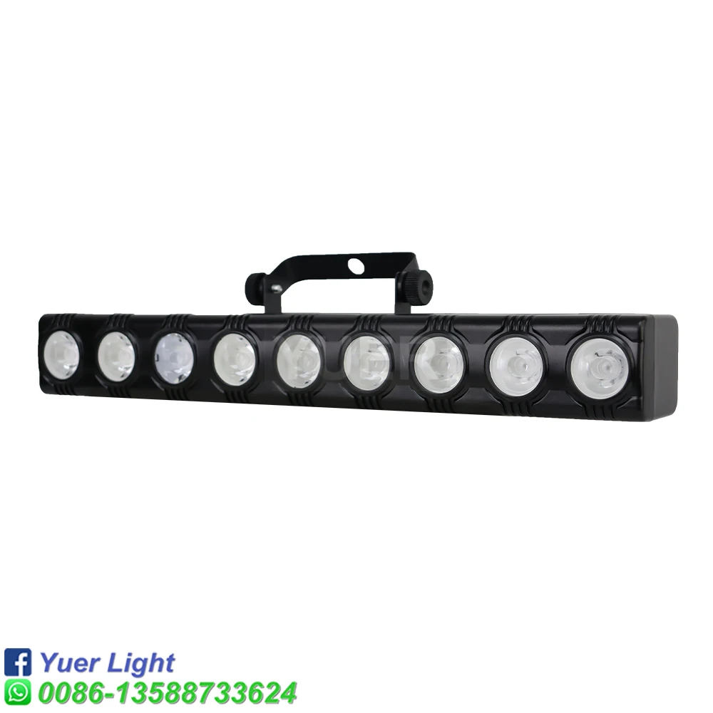 Imagem -02 - Led uv Wash Efeito Bar Light Controle Remoto Palco Iluminação Strobe Horse Racing Party dj Disco Dmx Equipamentos Lâmpada 9x12w