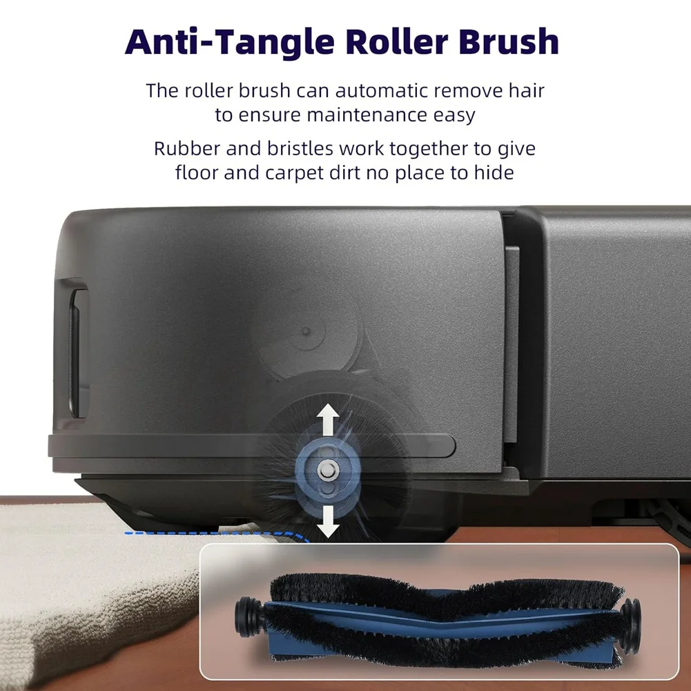 A67M-For Eufy X10 Pro Omni Robot Vacuum Cleaner Main Side Brush Hepa Filters Mop Cloth Dust Bags Replacement Parts