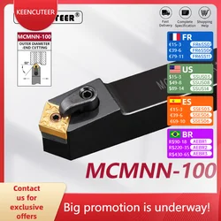MCMNN2020-100 MCMNN2525M12/16-100 MCMNN3232-100 External Turning Tool MCMNN Lathe Bar Turning Holder CNC Cutting Tool Cutter Bar