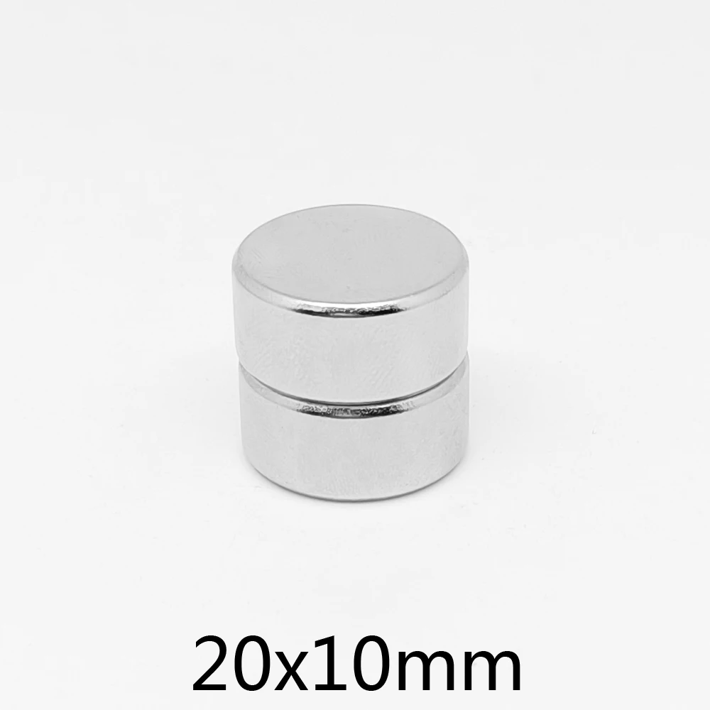 2/5/10/15/20pcs 20x10 Powerful Search Magnet 20mmx10mm Strong Round Magnets20x10mm Permanent Neodymium Magnet 20*10 mm N35