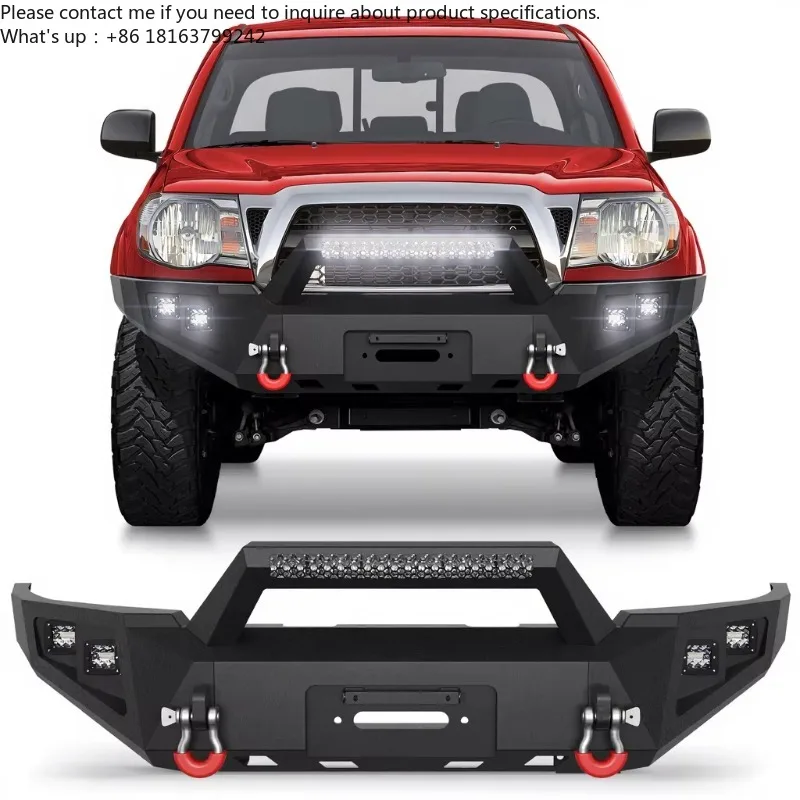 

New Product 4x4 Off Road Pickup Bull Bar with LED Light Winch Front Bumper for 2nd Gen Toyota Tacoma 2005-2015