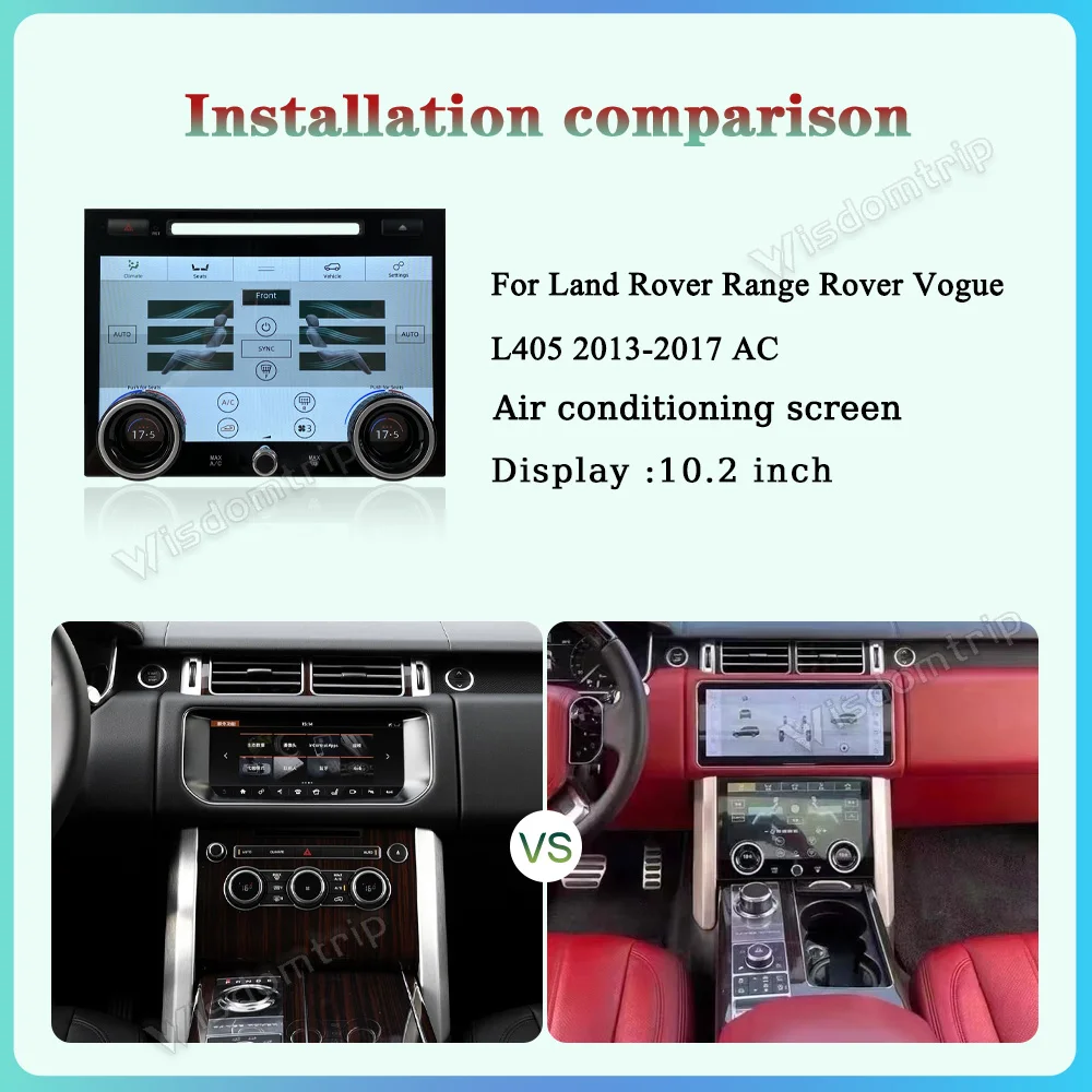 For Land Rover Range Rover Vogue L405 2013-2017 AC air conditioning panel climate control LCD screen 1280*720